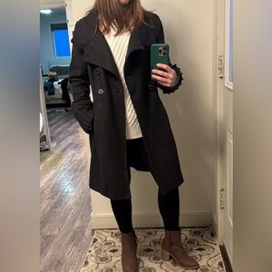 Ricki’s Charcoal Wool Trench Coat | Women’s XS